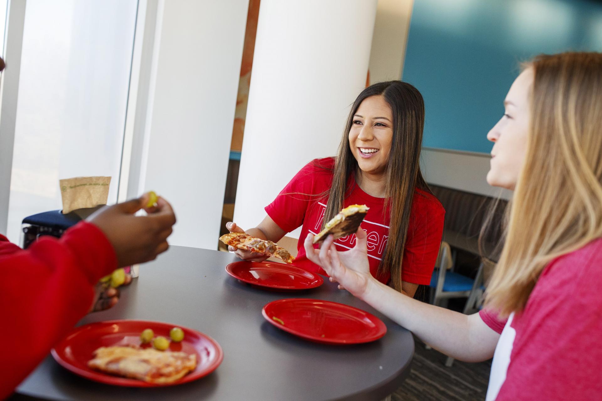 Students dine in the Cather Dining Center